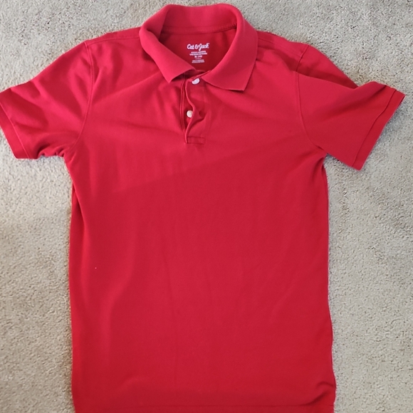 Cat & Jack Bright Red Polo Shirt - Picture 1 of 3